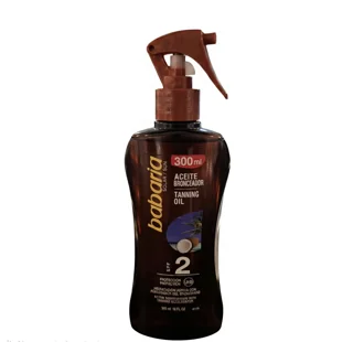 روغن برنزه‌کننده باباریا سولار سان SPF 2 با تسریع‌کننده برنزه شدن