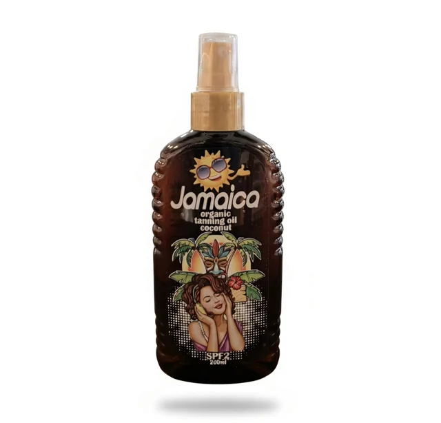 روغن برنزه‌کننده ارگانیک جامائیکا با روغن نارگیل SPF 2