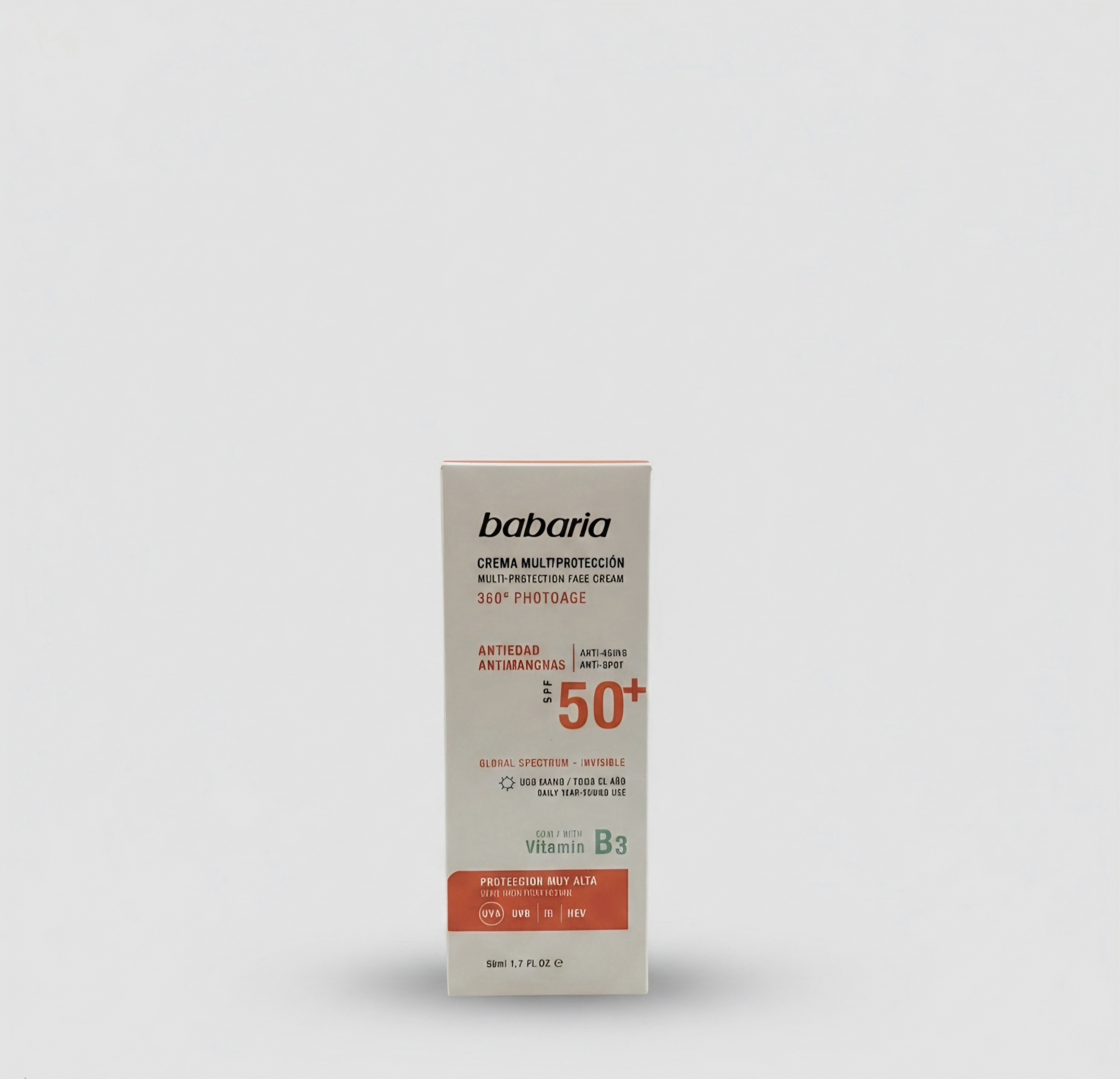 کرم ضد آفتاب و چندمنظوره صورت باباریا مدل 360 Photoage با SPF 50  (ضد لک و ضد چروک)
