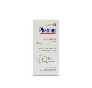 کرم دست و ناخن جوانساز و ضد پیری فارمالاین +30 حاوی Q10 و نیاسینامید (Pharma Line)