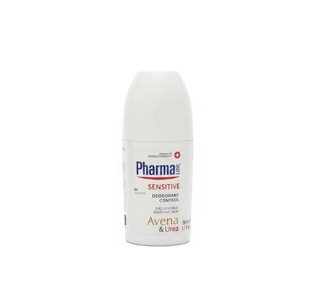 مام رول (دئودورانت) ضد حساسیت فارمالاین حاوی عصاره جو دوسر و اوره (Pharma Line) حجم ۵۰ میل