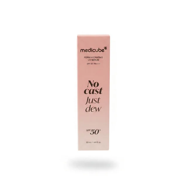 خرید سرم ضد آفتاب و آبرسان PDRN مدیکیوب (SPF 50+) بدون رد سفیدی حجم ۵۰ میل